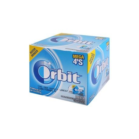 Mondelez Caja Chicle Orbit 4S Menta 24C/40P-DespensayMas-Mondelez