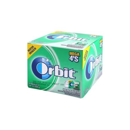 Mondelez Caja Chicle Orbit 4S Hierbabuena 24C/40P-DespensayMas-Mondelez