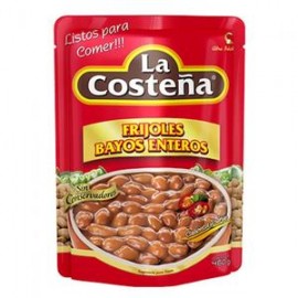 La Costeña Media Caja Frijol Bayo Entero Bolsa 460G/6P-DespensayMas-La Costeña