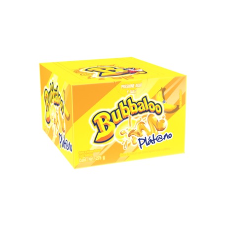 Mondelez Caja Chicle Bubbaloo Platano 32C/50P-DespensayMas-Mondelez