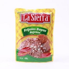 Sabormex Caja Frijol Bayo Refrito Bolsa La Sierra 24P/430G-DespensayMas-Sabormex