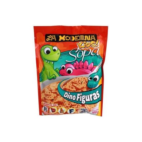 La Moderna Caja Sopa Moderna Sobre Dinosaurios 100G/12P-DespensayMas-La Moderna