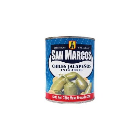 San Marcos Media Caja Chiles Jalapeños 780G/6P-DespensayMas-San Marcos