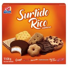 Pepsico Caja galleta Surtido Rico Gamesa 436G/12P-DespensayMas-Pepsico