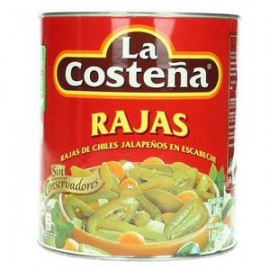 La Costeña Media Caja Chiles Rajas 3.8K/3P-DespensayMas-La Costeña