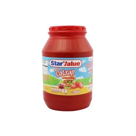 MayoreoTotal Media Caja Salsa Catsup Star Value 3.8L/3P-DespensayMas-MayoreoTotal