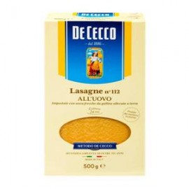 De Cecco Pasta De Cecco Lasagne al Huevo N° 112 500G - ZK-DespensayMas-De Cecco