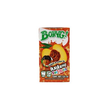 Pascual Caja jugo Boing durazno minbrik125M/24P-DespensayMas-Pascual