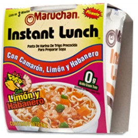 Maruchan Caja sopa Maruchan sabor camarón con limón y chile habanero 12 P/64G-DespensayMas-Maruchan