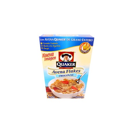 Pepsico Media Caja Cereal Quaker Avena Flakes 425G/8P-DespensayMas-Pepsico