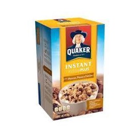 Pepsico Caja avena Quaker instantánea miel y nuez sin azúcar 35G/120P-DespensayMas-Pepsico