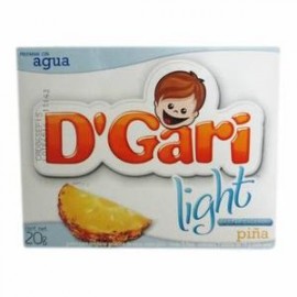 DÂ´Gari Media Caja Gelatina D'Gari Light Piña 20G/12P-DespensayMas-DÂ´Gari