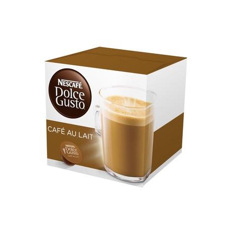 Nestlé Caja café Dolce Gusto Au Lait 160G/16C/3P-DespensayMas-Nestlé