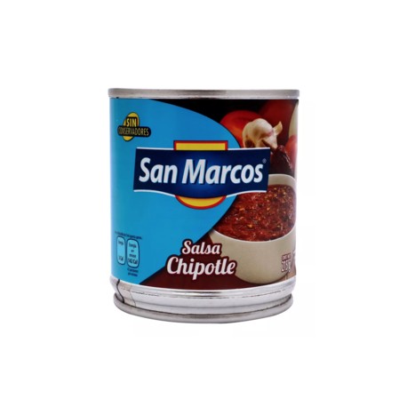 San Marcos Media Caja Salsa Chipotle 215G/12P-DespensayMas-San Marcos