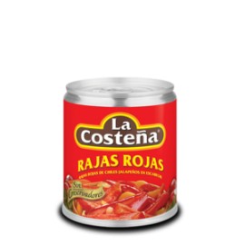 La Costeña Media Caja Chiles Rajas Rojas 105G/20P-DespensayMas-La Costeña