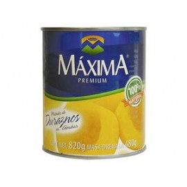 Maxima Caja durazno en mitades Premium 820G/12P-DespensayMas-Maxima