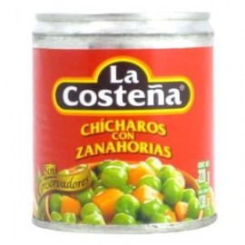 La Costeña Media Caja Chicharo con Zanahoria 220G/12P-DespensayMas-La Costeña