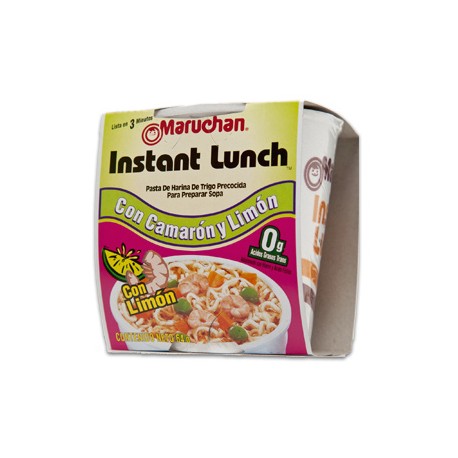 Maruchan Caja sopa Maruchan sabor camarón y limón 12P/64G-DespensayMas-Maruchan