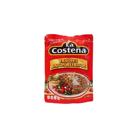 La Costeña Caja Frijol Bayo Refrito Bolsa 430G/12P-DespensayMas-La Costeña