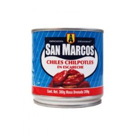 San Marcos Caja chiles chipotles en escabeche 380G/12P-DespensayMas-San Marcos