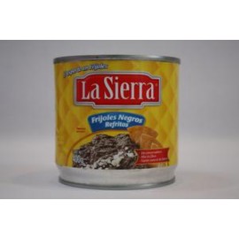 Sabormex Media Caja Frijol Negro Refrito La Sierra 400G/6P-DespensayMas-Sabormex