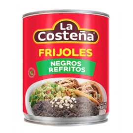 La Costeña Media Caja Frijoles Refritos negros 6P/580G-DespensayMas-La Costeña