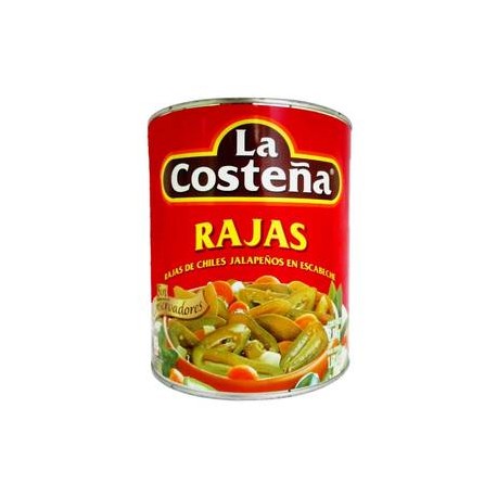 La Costeña Caja Chiles Rajas La Costeña 2.8K/6P-DespensayMas-La Costeña