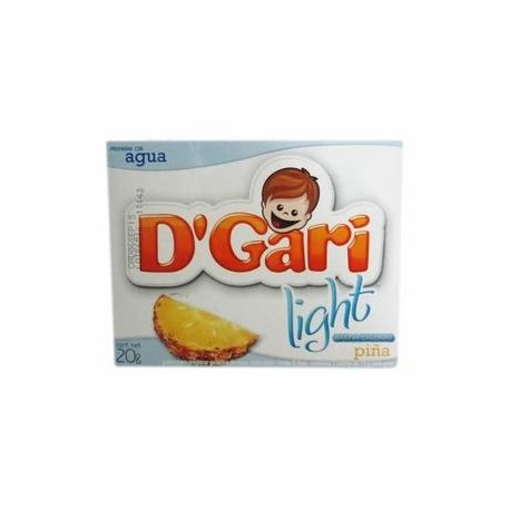 DÂ´Gari Media Caja Gelatina D'Gari Light Piña 20G/12P-DespensayMas-DÂ´Gari