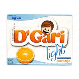 DÂ´Gari Media Caja Gelatina D'Gari Light Naranja 20G/12P-DespensayMas-DÂ´Gari