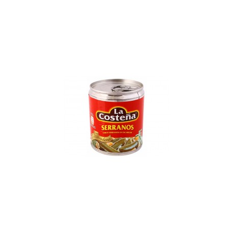 La Costeña Caja Chiles Serranos 800G/12P-DespensayMas-La Costeña