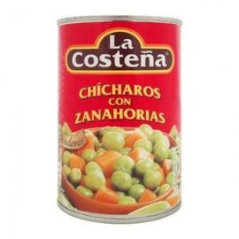 La Costeña Media Caja Chicharo con Zanahoria 420G/12P-DespensayMas-La Costeña