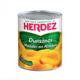 Herdez Media Caja Duraznos en Almibar en Mitades 800G/6P-DespensayMas-Herdez