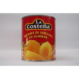 La Costeña Media Caja Duraznos en Mitades 820G/6P-DespensayMas-La Costeña