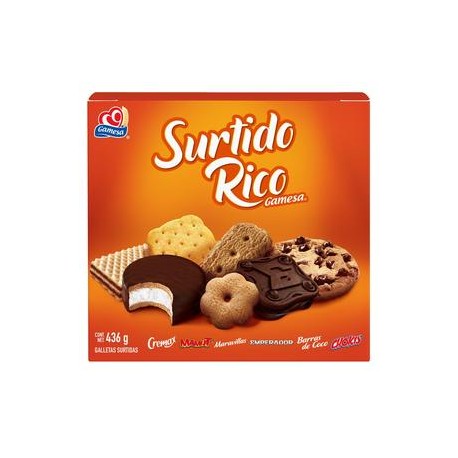 Pepsico Caja galleta Surtido Rico Gamesa 436G/12P-DespensayMas-Pepsico