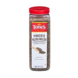 Tone´s Pimienta Negra Molida Tone's para Restaurante 512G - ZK-DespensayMas-Tone´s