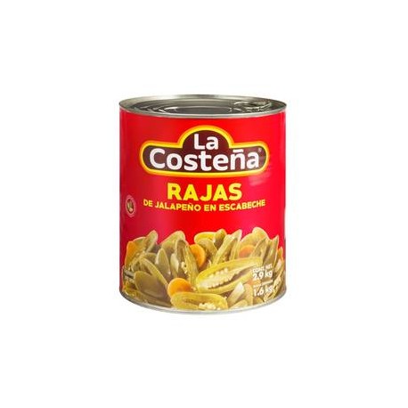 La Costeña Chiles Jalapeños en Rajas La Costeña en Escabeche 2.8K - ZK-DespensayMas-La Costeña