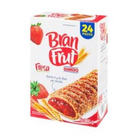 Grupo Bimbo Barras de Hojaldre Bran Frut Sabor Fresa 24P/40G - ZK-DespensayMas-Grupo Bimbo