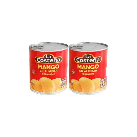 La Costeña Mango en Almíbar La Costeña en Rebanadas 2P/800G - ZK-DespensayMas-La Costeña