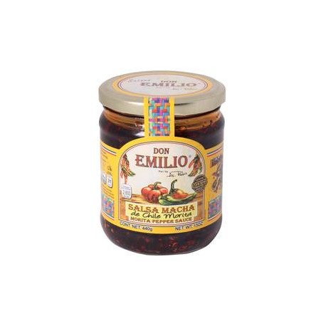 Don Emilio Salsa Macha Don Emilio Chile Morita 440G  - ZK-DespensayMas-Don Emilio