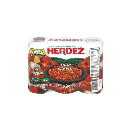 Herdez Salsa Casera Herdez 6P/210G - ZK-DespensayMas-Herdez