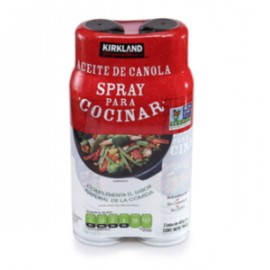 Kirkland Aceite de canola spray para cocinar Kirkland 2P/485G - KOZ-DespensayMas-Kirkland