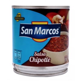 San Marcos Media Caja Salsa Chipotle 215G/12P-DespensayMas-San Marcos