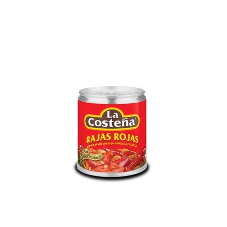 La Costeña Caja Chiles Rajas Rojas La Costeña 105G/40P-DespensayMas-La Costeña