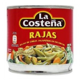 La Costeña Caja Chiles Rajas La Costeña 380G/24P-DespensayMas-La Costeña