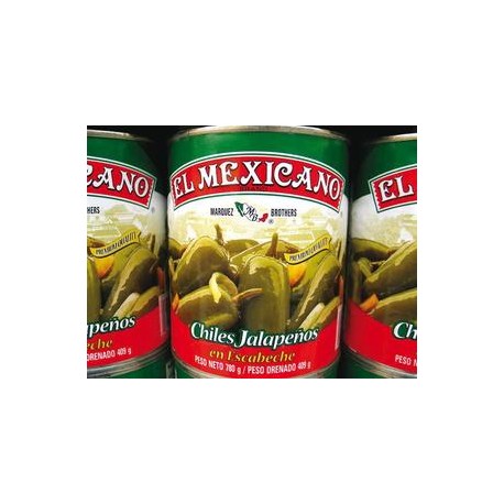 El Mexicano Media Caja Chiles Jalapeños 737G/6P-DespensayMas-El Mexicano