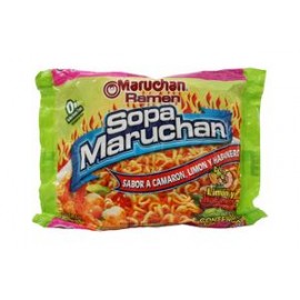 Maruchan Caja sopa Maruchan Ramen sabor camarón con limón y habanero 24P/85G-DespensayMas-Maruchan