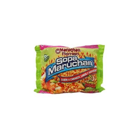 Maruchan Caja sopa Maruchan Ramen sabor camarón con limón y habanero 24P/85G-DespensayMas-Maruchan