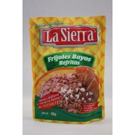 Sabormex Media Caja Frijol Bayo Refrito Bolsa La Sierra 430G/12P-DespensayMas-Sabormex