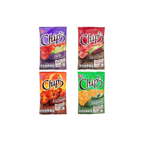 Barcel Papas Chips surtido 4P/170G - KOZ-DespensayMas-Barcel