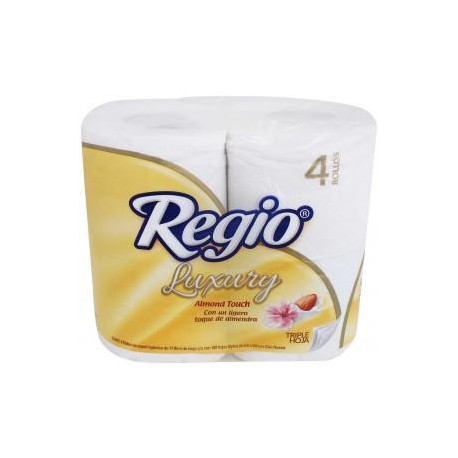 SCA Medio Bulto Papel Higienico de Baño Regio R3 Almond 190H/4R/6P-DespensayMas-SCA